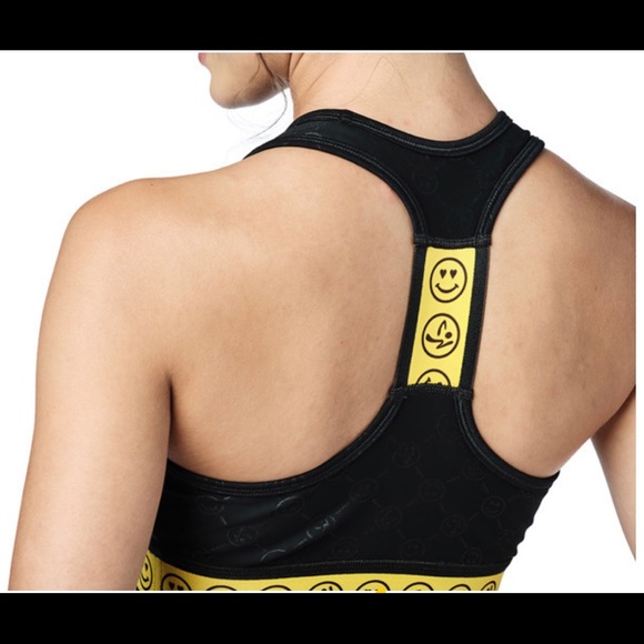 Smiley face sports scoop bra - Picture 2 of 6